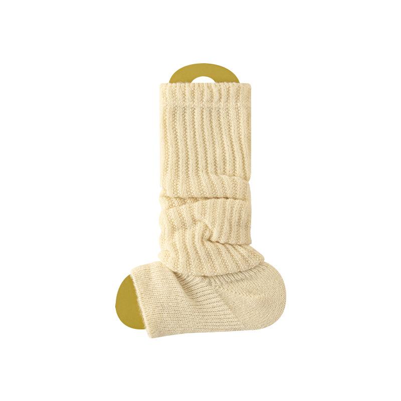 Stacking Socks Autumn And Winter Warm Stockings Knitted Socks Cover Y2K Japanese College Style Calf Socks Thin Leg Socks