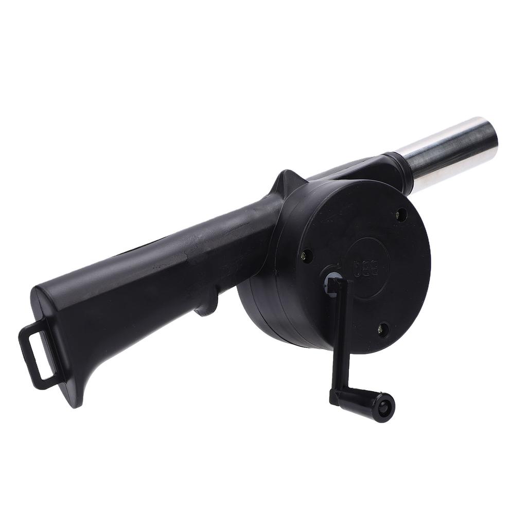 BBQ Air Blower Fast Fire Starter Portable Manual Hand Crank Blower for Outdoor Picnic Camping Cooking Barbecue Stove