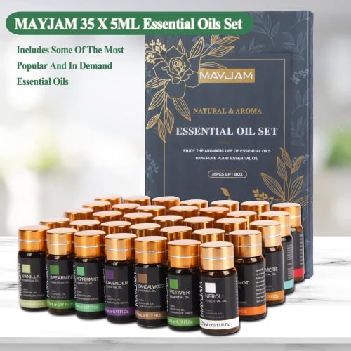 MAYJAM Essential Oil Set Aroma Oil Set Essential Oil Trial Set Massage Oil Gift