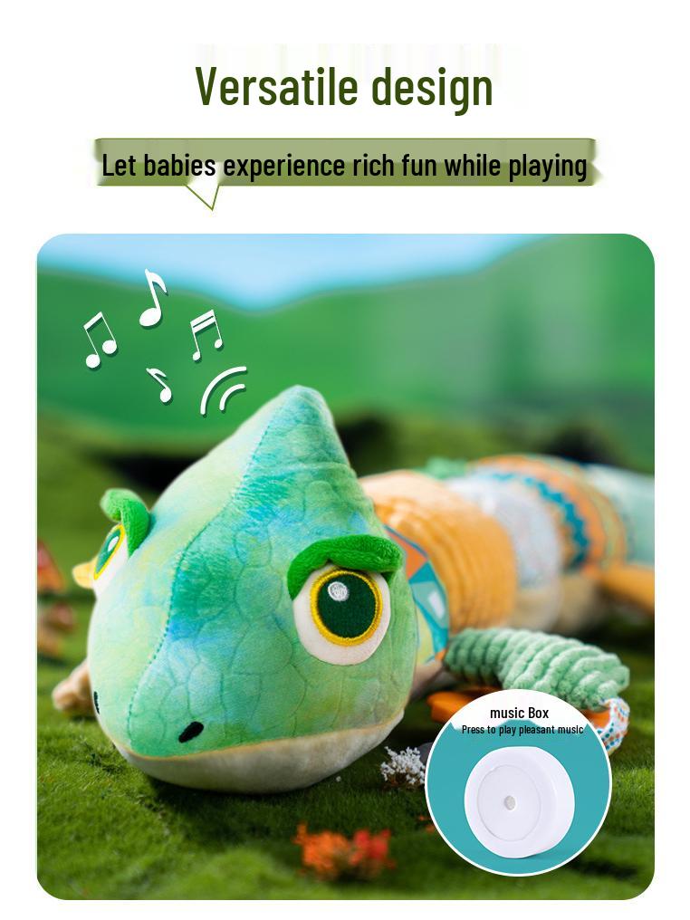 Sozzy Chameleon Plush: Color-Changing, Soothing Music Baby Toy for Newborns and Infants (0-1 Year) Educational & Enlightenment.