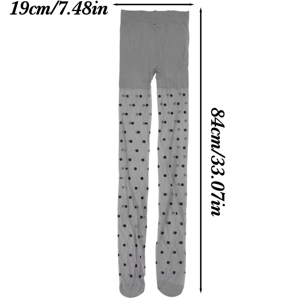Vintage Korean Polka Dot Sheer Tights Women High Waist Pantyhose Silk Tights Women Slimming Sexy Stockings High Elastic Leggings