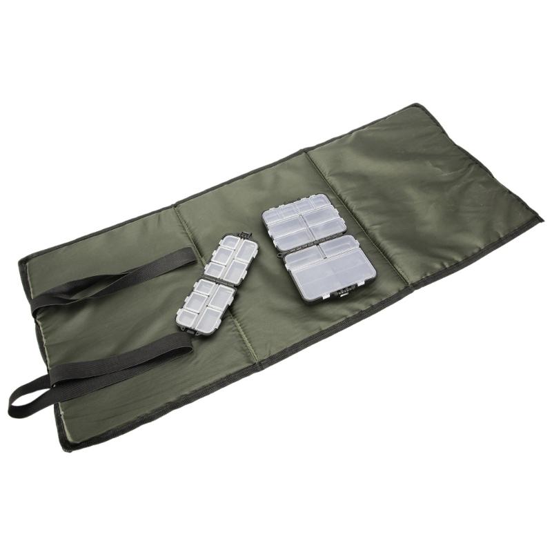 Fishing Tackle Box Fishing Lure Storage Box Folding Fish Unhooking Mat Fishing Baits Container Case Fishing Landing Mat