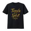 Womens Tequila Is My Spirit Animal T Shirt Black 2XL Vintage Washed Breathable Slightly Versatile Streetwear Stylish Fashion
