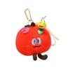 Adorable Bug Eats Fruit Pendant: Apple, Mango, Avocado, Peach - Perfect New Year Gift for Her