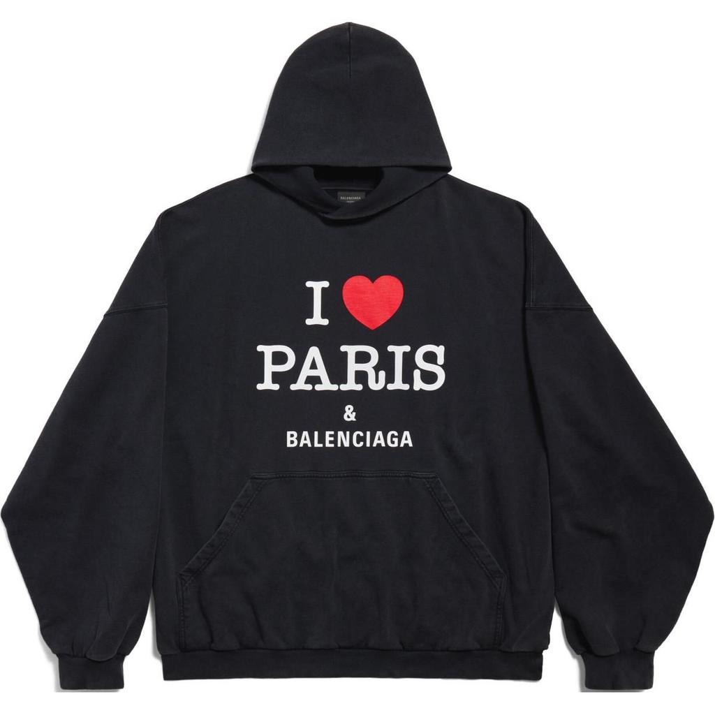 Balenciaga Logo Printed Hoodie 803265TRVM61041