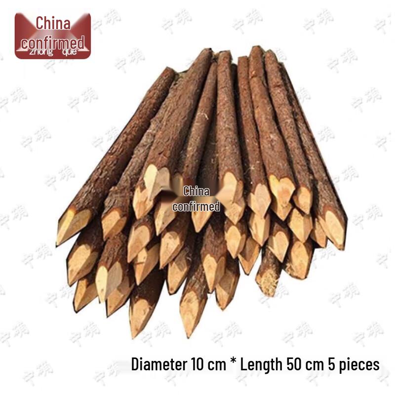 Sharpened Wooden Flood Control Stakes