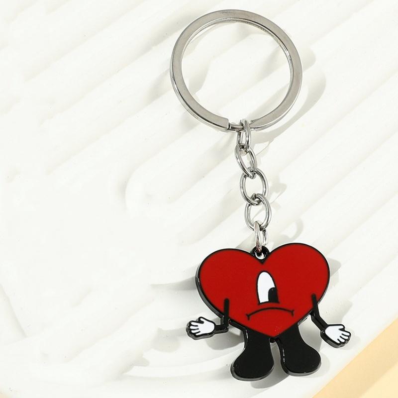 

Rabbit Bad Bunny Pendant Keychain Hip Hop Pop Singer Fans Gift Keyring Jewelry Women Men Gift 1pc