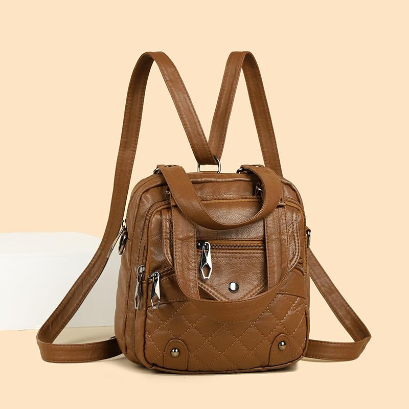 Damenhandtasche Multifunktionaler Nieten-Rucksack