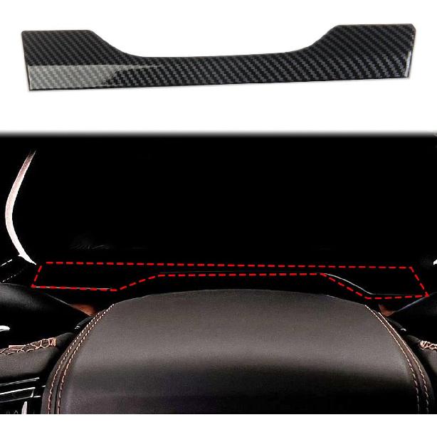 Carbon Fiber Interior Dashboard Cover Trim For Jeep Grand Cherokee L 2021-2024 For Grand Cherokee 2022-2024