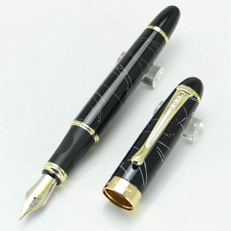 JINHAO X450 High Quality Multicolor White 18KGP Nib Fountain Pen Twist Carven Stationery School&Office Writing