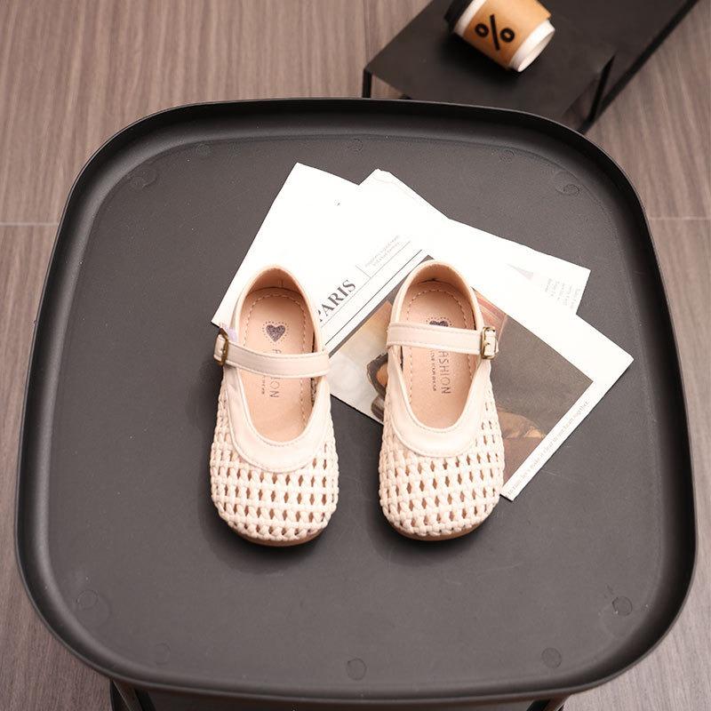 Little Girls Kids Princess Style Hollow Out Closed Toe Soft Sole Summer Sandals