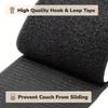 1Roll 1/2/3meters Nylon Couch Cushion Non-Slip Grip Tape Adhesive Hook and Loop Strips for Fabric Outdoor Patio Cush