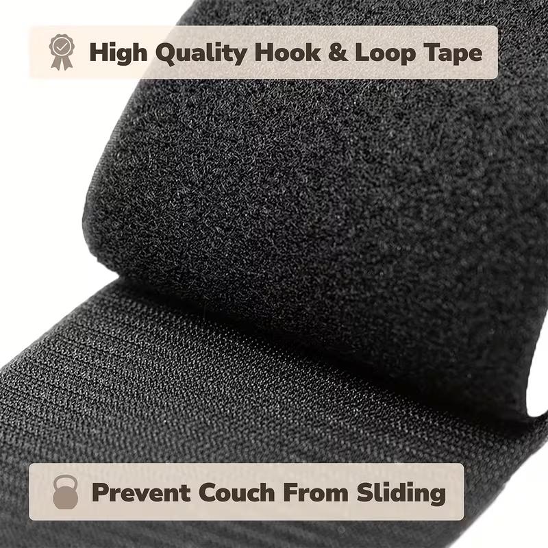1Roll 1/2/3meters Nylon Couch Cushion Non-Slip Grip Tape Adhesive Hook and Loop Strips for Fabric Outdoor Patio Cush