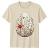 Watercolor Floral Easter Egg Design Unisexs TShirt Watercolor Botanical