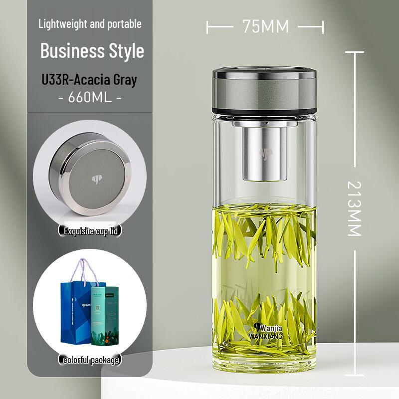 Vientiane Creative Thickened Glass Cup with Lid