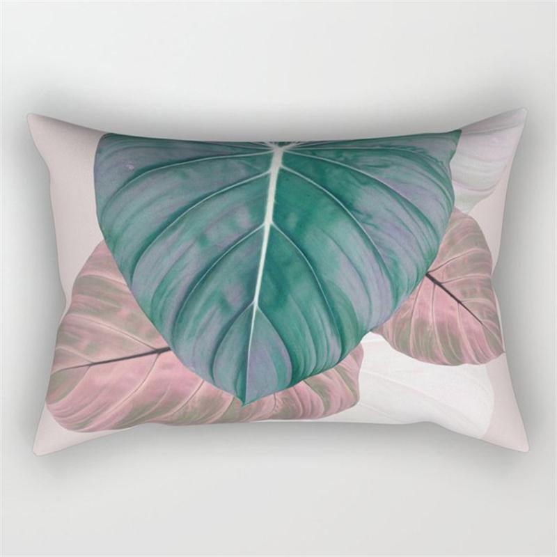 30x50cm Grün Tropische Blätter Pflanze Kissenbezug Wohnzimmer Stuhl Heimdekoration Regenbogen Blume Frucht Sofa Kissenbezug