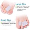 10 Pack Toe Spacers Separators, Bunion Corrector Gel Orthotics (1/2'' Thick) for Bunion, Overlapping Toes - L Size
