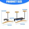 Sturdy Helmets Hanger Featuring Bamboo Wood And Premium Aluminum Design Great For Garage Or Sports Room