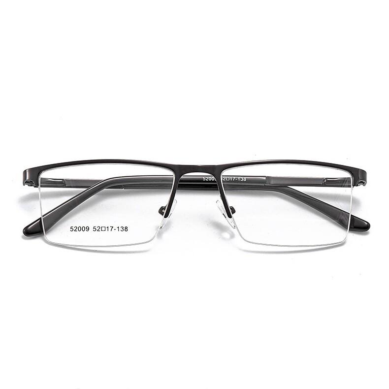 Luxury Half-rim Anti Blue Ray Transition Reading Glasses Dual-use Photochromic +25