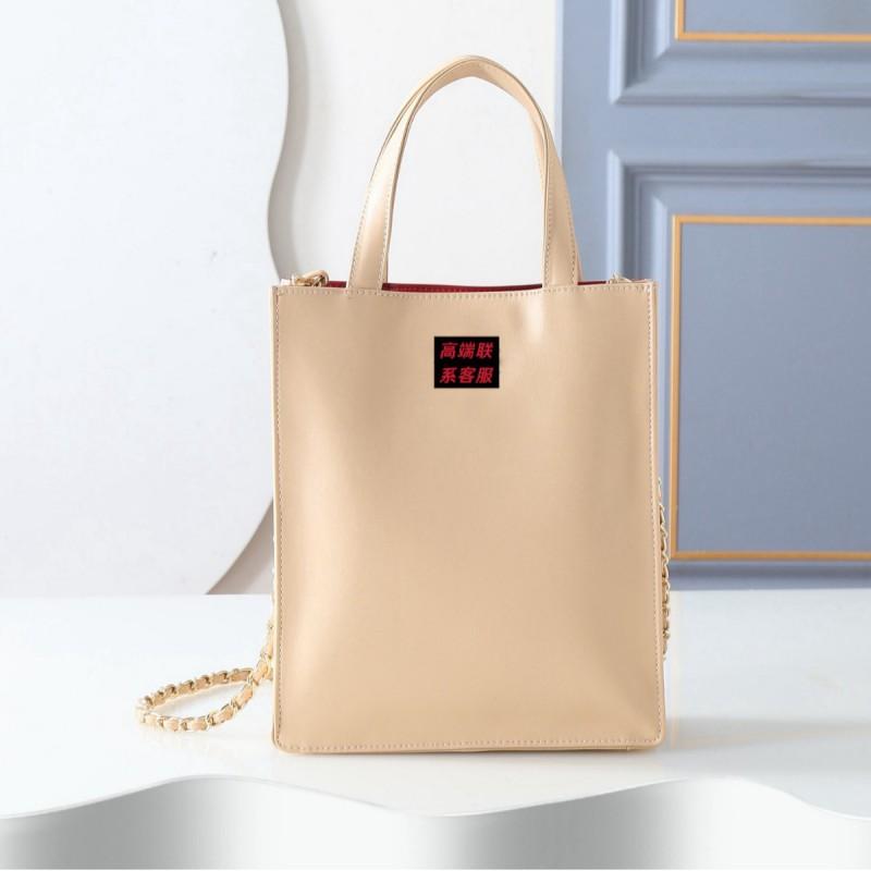 Minimalist Leather Tote Bag - Versatile Crossbody Shoulder Work Large Capacity