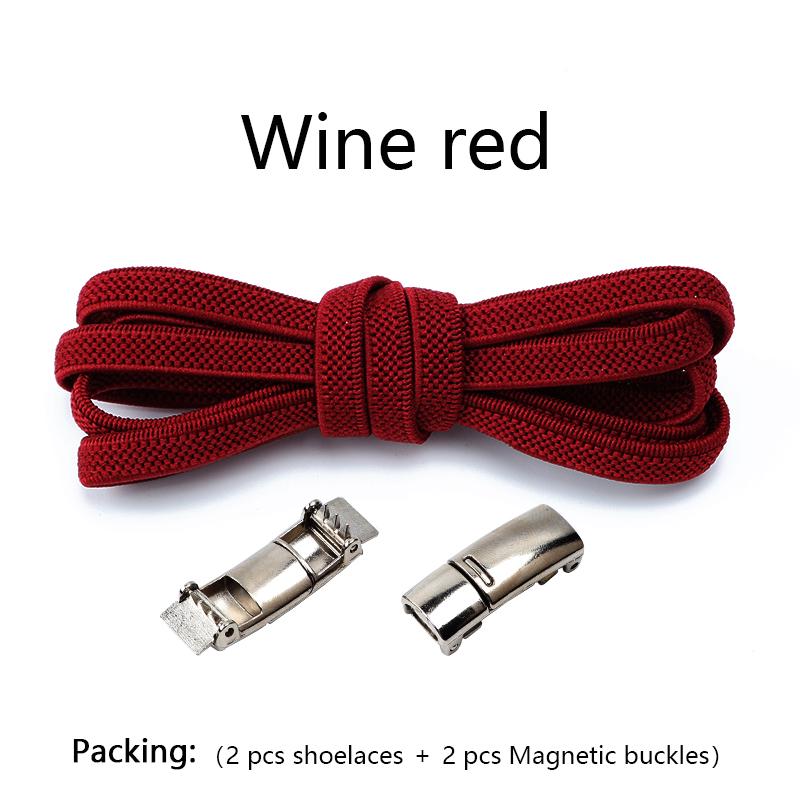 1 Pair No tie Shoelaces Magnetic Lock Elastic Shoe Laces For Kids and Adult Sneakers for Shoelace Flat Rubber Bands Shoestrings
