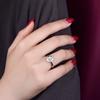 100 %Luxury Pt950 Platinum Rings For Women Wedding Accessories Fine Jewelry