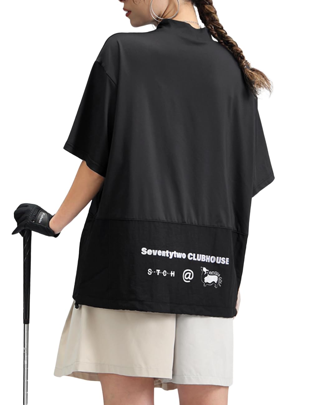 

Женский топ Antiqua Golf x Stch ML черный, ZST-00106, 05,