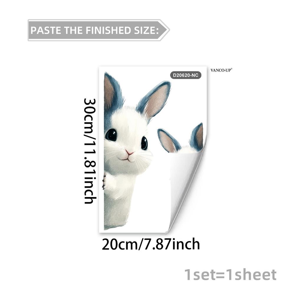 Creative Cartoon Animal Butterfly Static Window Stickers, No Glue Removable Glass Decals for Home Decor