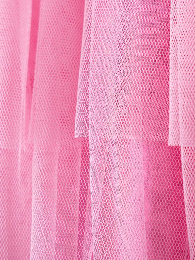 Little Maven Girls' Summer Short-Sleeve Mesh Dress - European and American Style