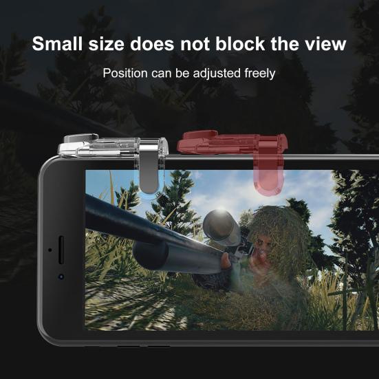 1 Pair Gaming Anti-scratch Universal Auxiliary Trigger Sensitive Phone Gaming Controller Button