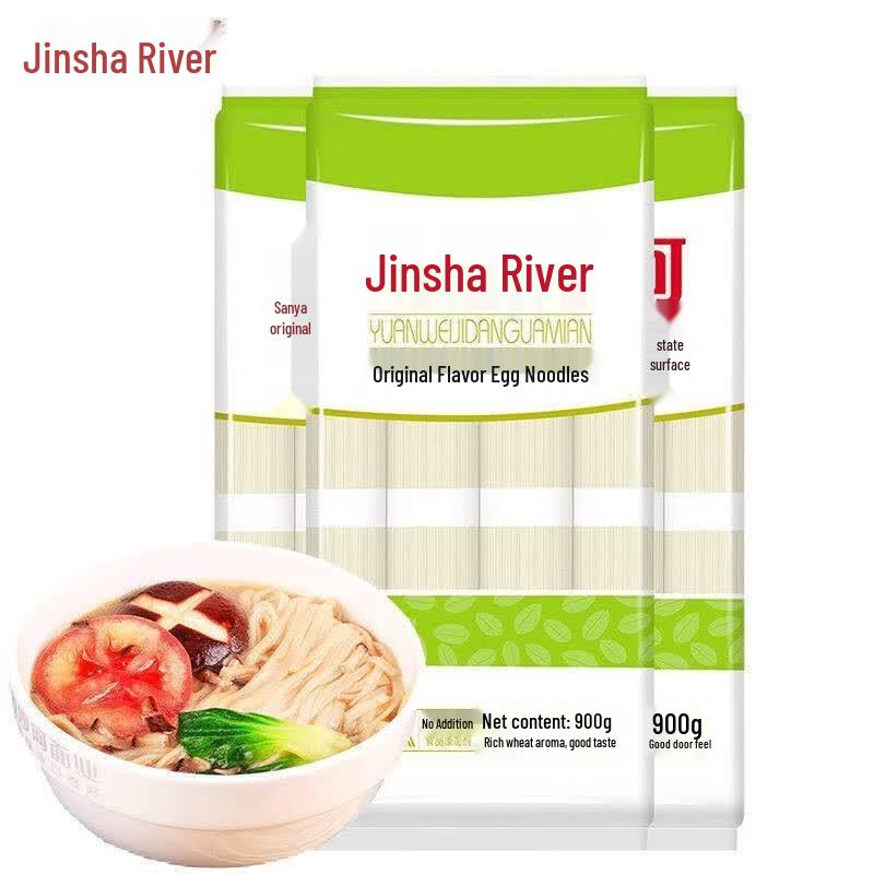 Jinshahe Original Flavor Egg Noodles 900g x 8 Packs