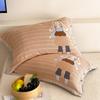 4-Layer Cotton Muslin Pillowcase Set Baby Mom 48x74cm 40s Pure Hypoallergenic Machine Washable
