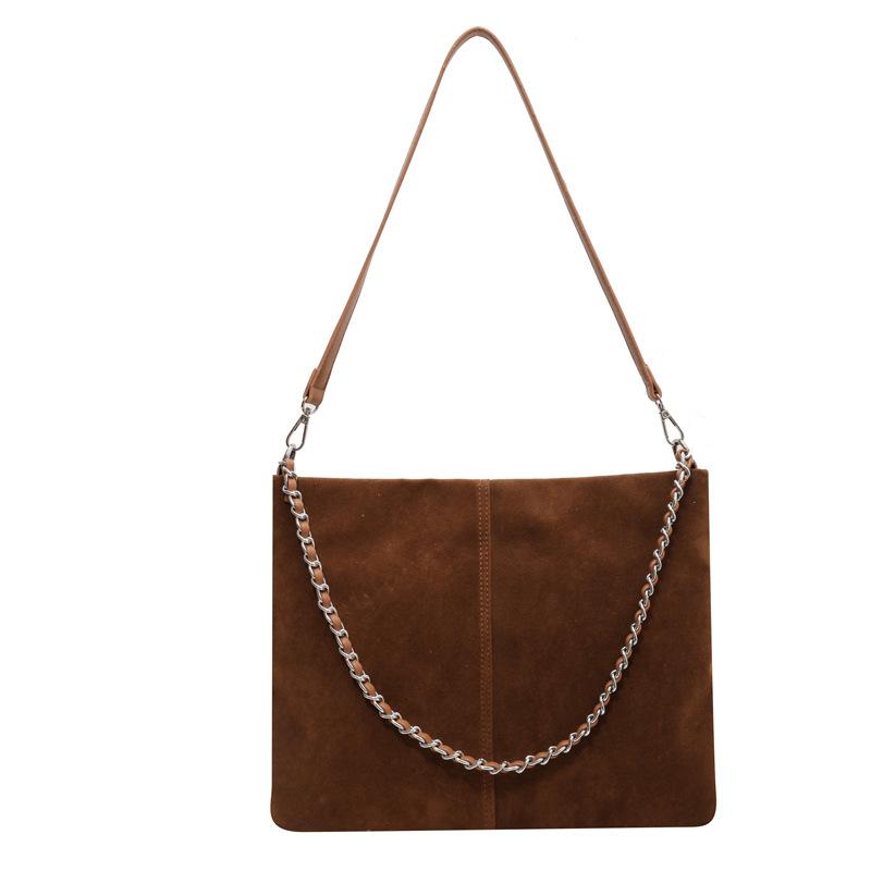 Large Capacity Bag Women's Autumn Versatile New Retro Matte Shoulder Messenger Bag Chain Tote Bag
