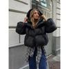 Winter Warm Puffer Jackets Women's Loose Parkas Coat Fashion Hooded Bread Jacket Outwear Cotton-padded Solid Quilted Jacket