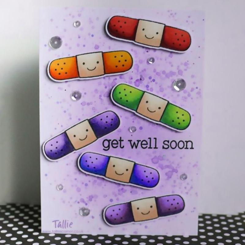 DIY Paper Embossed Etching Carbon Steel Knife Mold Scrapbook Pink Love Band-aid Knife Mold