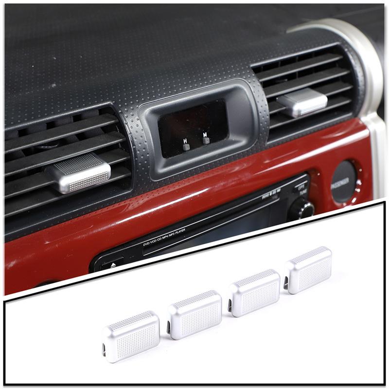 For Toyota FJ Cruiser 2007- ABS Air Conditioning Vent Adjustment Cover Decorative Sticker Interior Modification Accessories