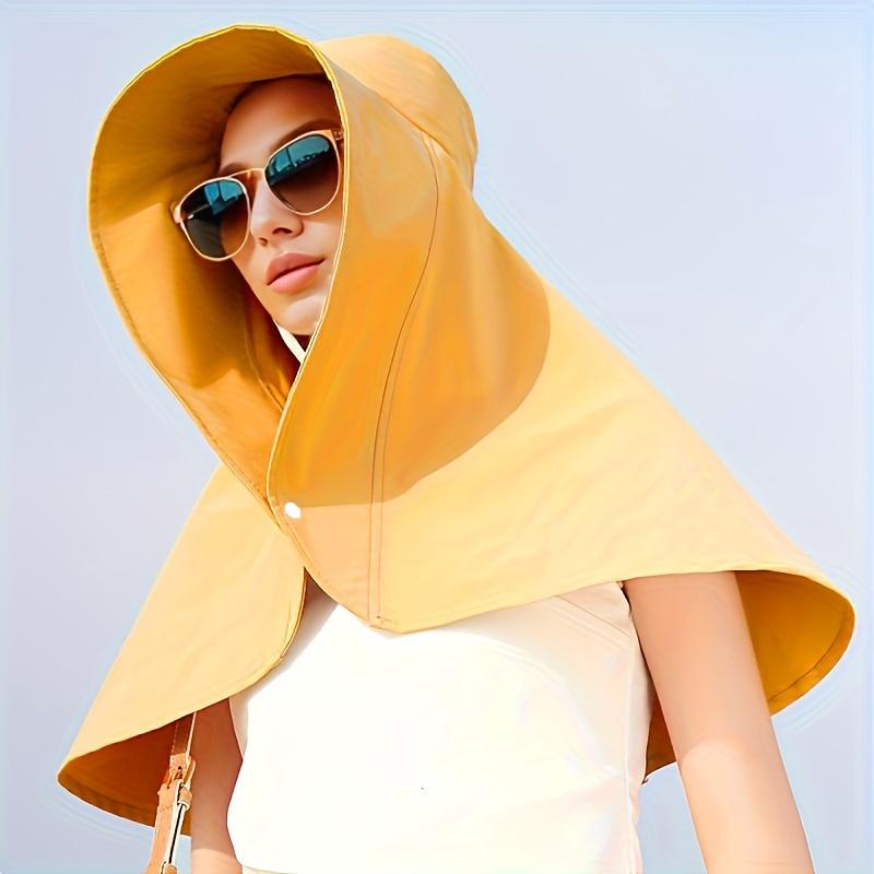 Jaro Léto Nový Klobouk proti slunci, Dámský Šátek proti UV záření Klobouk proti slunci Plážový klobouk, Větruodolný Cyklistický Nákrčník Šátek Kryt obličeje Rybářský klobouk