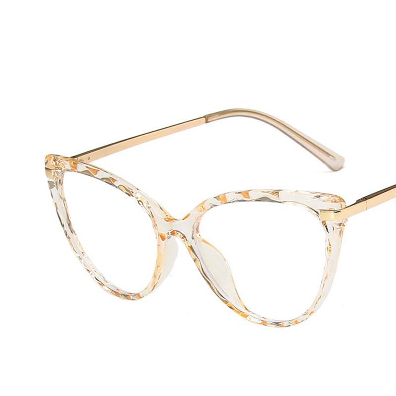Metal Irregular Rhombus Frame Women'S Nearsighted Glasses Anti-Glare Spring Hinges Myopia Glasses -0.5 -1.0 -2.0 To -6.0