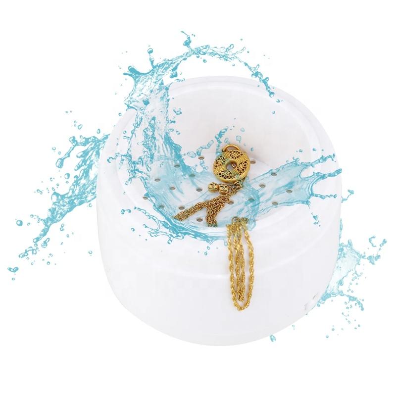 Professional Portable Jewelry Cleaning Machine for Rings Watches Coins Razors Earrings Necklaces Denture Small Metal Part