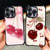 Cherry Bow Sweet Soft Phone Case For Xiaomi Poco X7 X8 Pro Max X6 X5 X3 F8 Ultra F7 M8 M7 M5S Redmi 15C 15A 15 14C 13C 12C 13 12