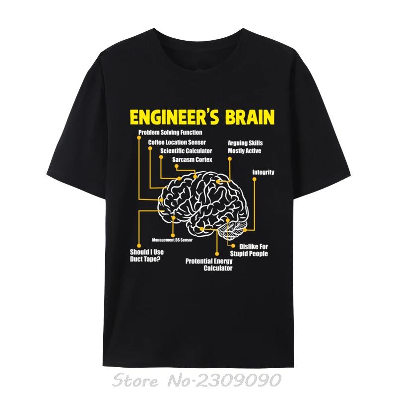 

Engineer Is Brain Funny Sarcastic Engineering Family Custom T-Shirt New Fitness Cotton Tshirt Fashion Men Casual T Shirt S разноцветный