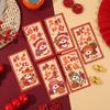 6pcs Cute 2025 Snake Year Red Envelopes Hongbao Good Lucky Red Packets Lucky Money Bag  Graduation