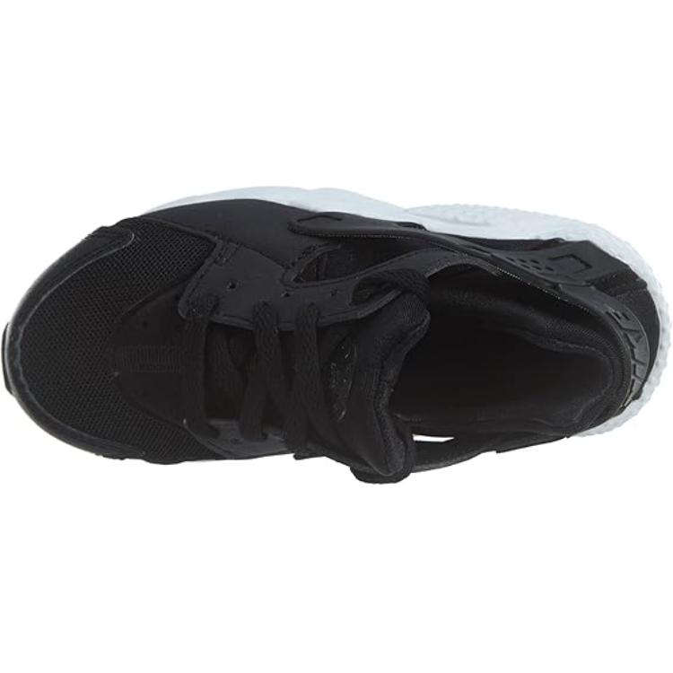 Nike Air Huarache Run Slip Resistant Abrasion Resistant Low top Kids' Running Shoes Black White Kids' 704949-011
