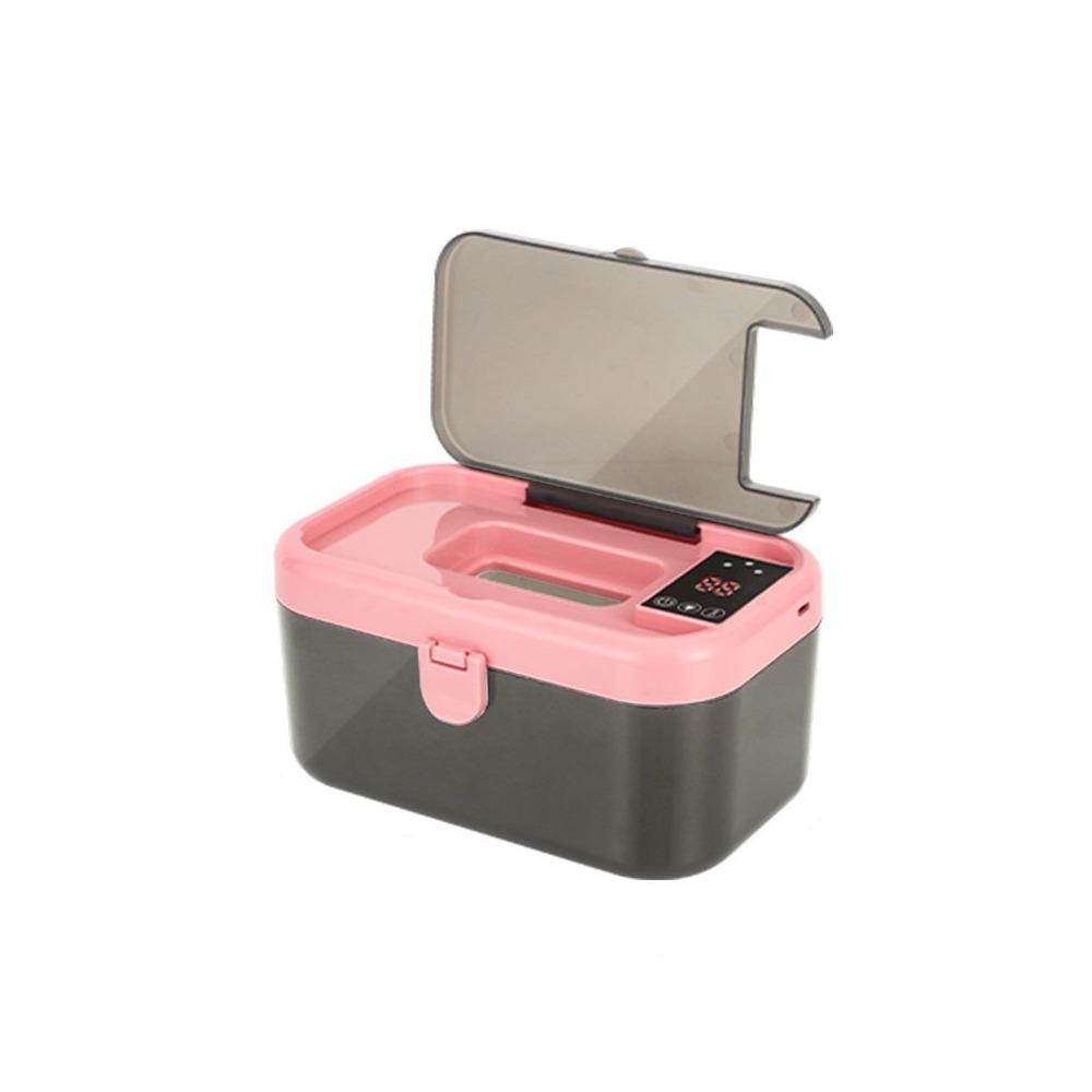

Quick Heating Wet Towel Dispenser Digital Display Car Napkin Heating Box For Camping Car рожевий