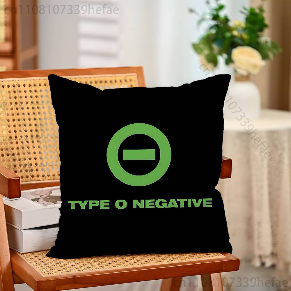 TType O NNegative Pillow Case Plush Pillow Cases Home Decoration Pillow Cover for Sofa Bed Chair Living Room