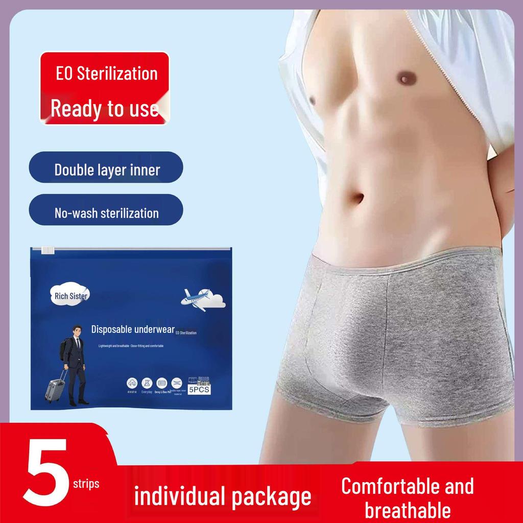 Fu Sister Disposable Sanitary Underwear for Women: Individually Wrapped, Ideal for Travel, Postpartum, and No-Wash Use
