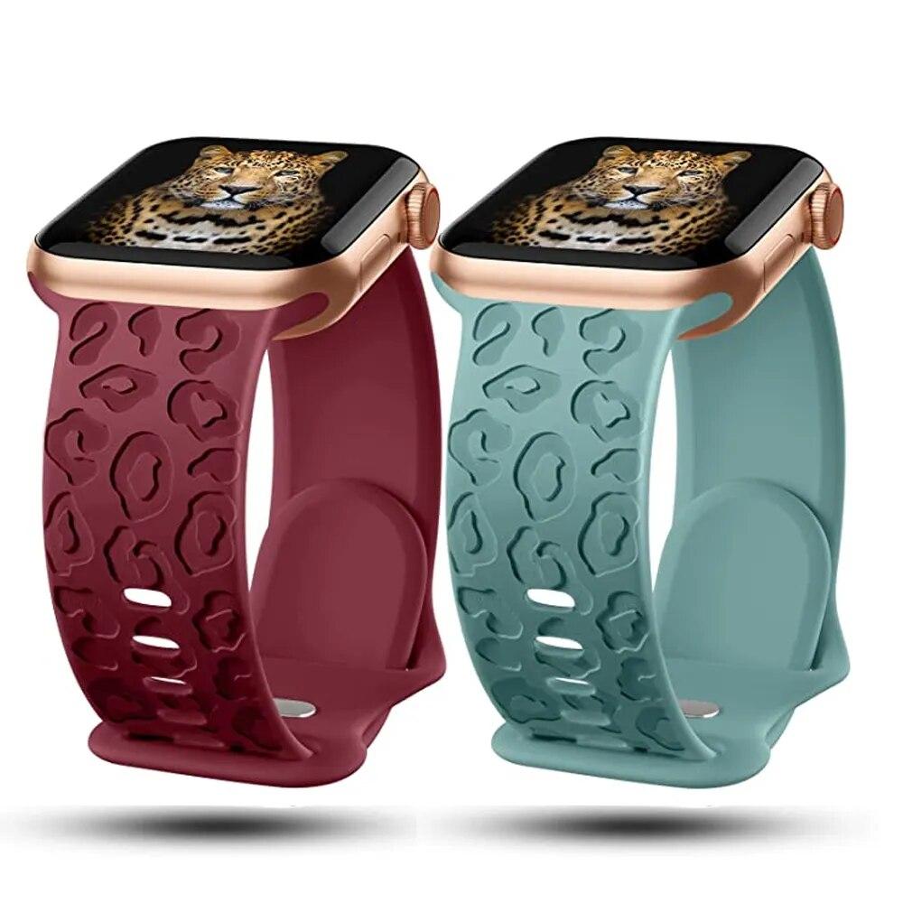 Λουράκι για Apple Watch Band 45mm 44mm 42mm 41mm 40mm 49mm 40 mm Χαραγμένο βραχιόλι correa iwatch series ultra 2 9 7 se 3 6 8 5 4