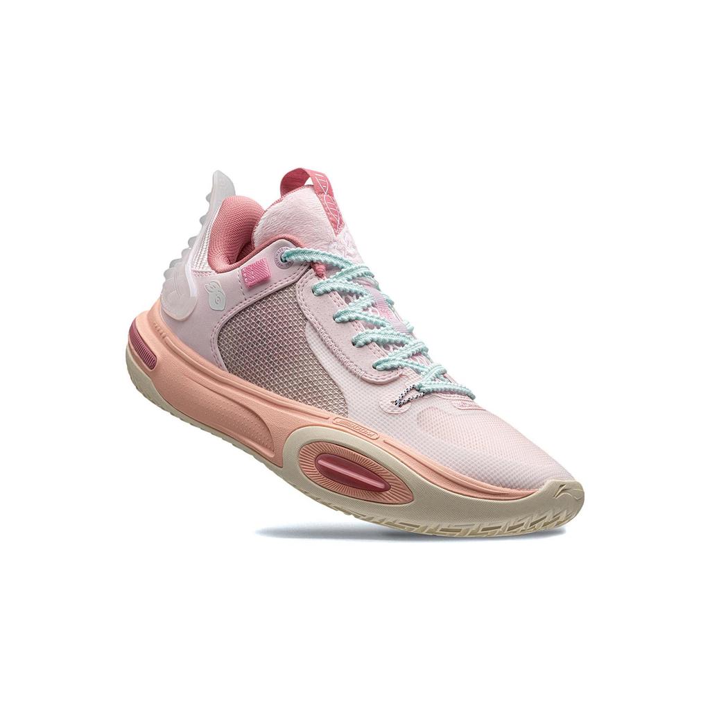 New LiNing All City 11 Youth Abrasion Resistant Breathable Low Top Basketball Shoes Rose Pink Teenagers ABPT005-5