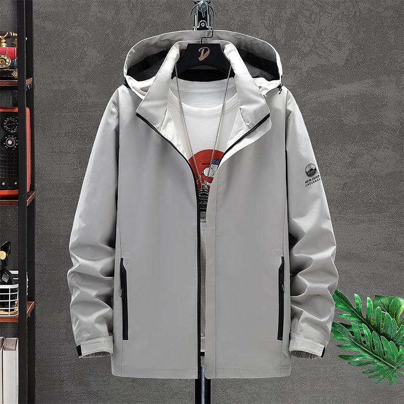 Spring and autumn windproof and waterproof outdoor sports jackets for men and women, simple, fashionable and versatile jackets