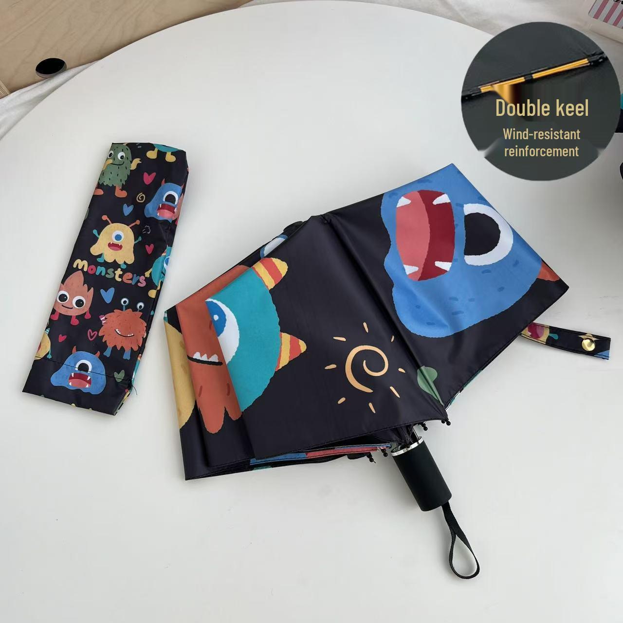 

Милий Мультяшний Дитячий Автоматичний Парасоль: Захист від сонця та дощу з ультрафіолетовим екраном 98 cm